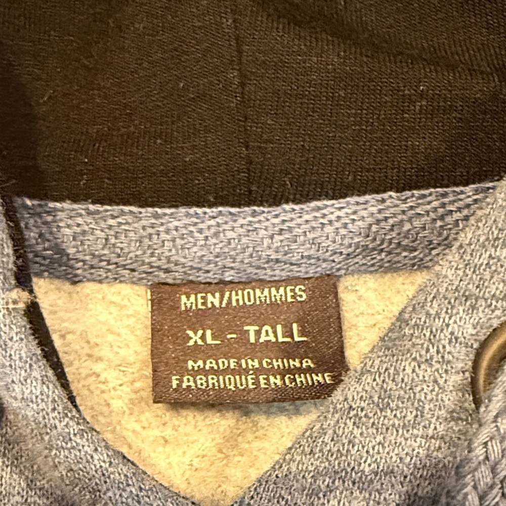 Ariat Heather Blue Hoodie with Logo - size XLT - Picture 2 of 6